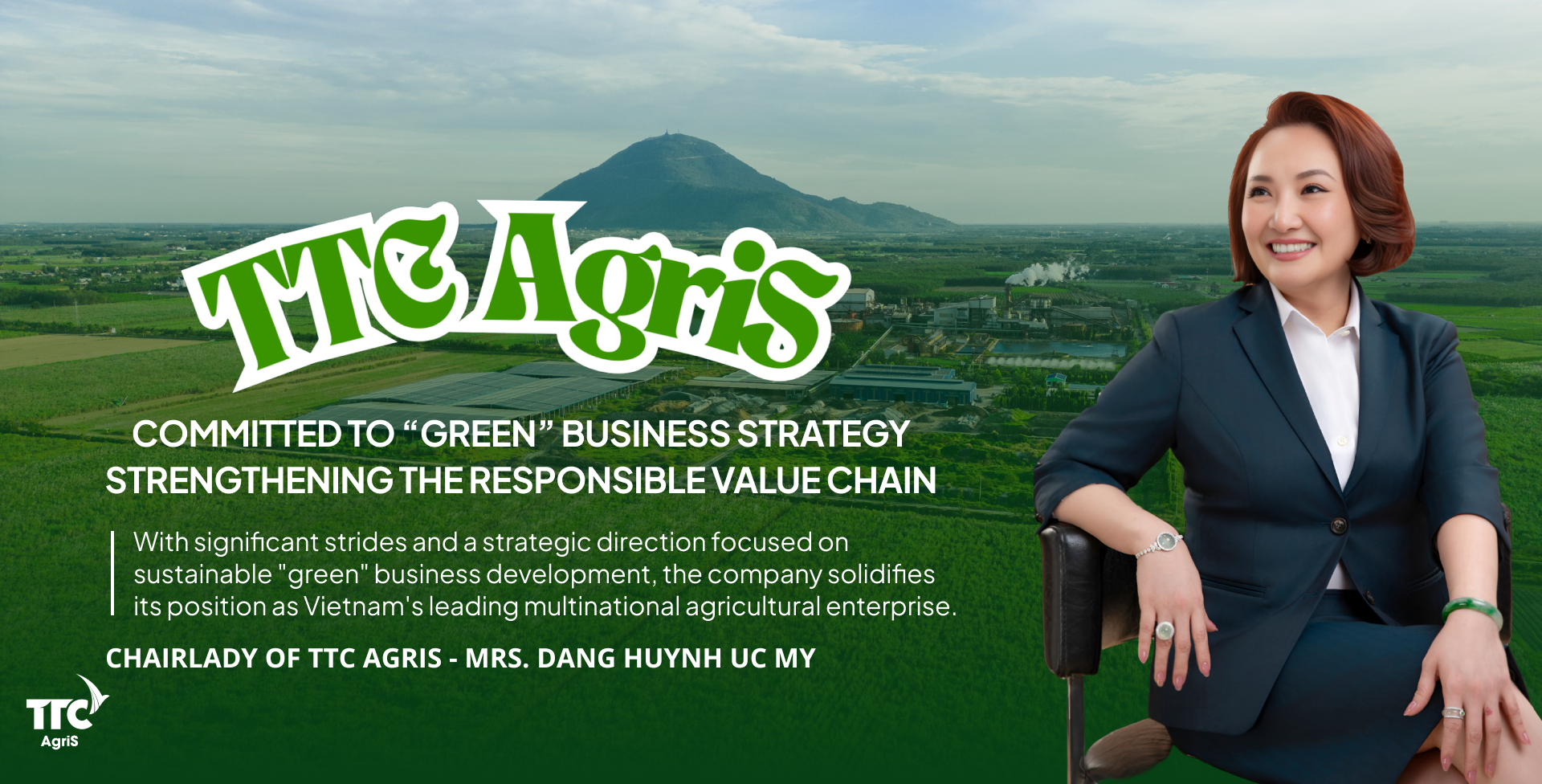 AgriS - Chairlady of TTC AgriS - Mrs. Dang Huynh Uc My: “TTC AgriS is ...